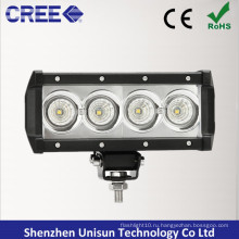 Однорядный 7,5-дюймовый 9-48V 40W CREE LED Auto 4X4 Light Bar